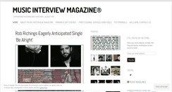 Desktop Screenshot of musicinterviewmagazine.com